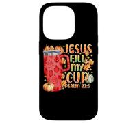 Jesus Fill My Cup Psalm 23:5 Fall Leaves Case for iPhone 14 Pro