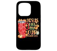 Jesus Fill My Cup Psalm 23:5 Fall Leaves Case for iPhone 15 Pro