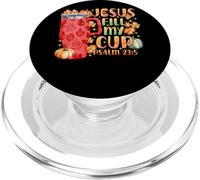 Jesus Fill My Cup Psalm 23:5 Fall Leaves PopSockets PopGrip for MagSafe