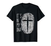 Jesus Fingerprint Cross Christian Religion T-Shirt
