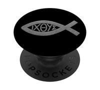 JESUS FISH: ICHTHYS ICHTHUS SYMBOL - CHRIATISAN PopSockets Adhesive PopGrip