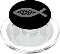 JESUS FISH: ICHTHYS ICHTHUS SYMBOL - CHRIATISAN PopSockets PopGrip for MagSafe