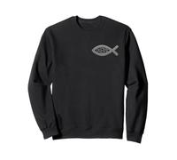 JESUS FISH: ICHTHYS ICHTHUS SYMBOL - CHRIATISAN Sweatshirt