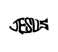 Jesus Fish Symbol Temporary Tattoo Body art Christian Christ Cross
