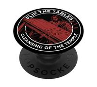 Jesus Flip The Tables PopSockets Adhesive PopGrip