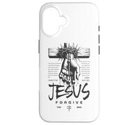 Jesus Forgive Religious Christian God Faith Jesus Streetwear Case for iPhone 16