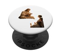 Jesus Forming Birds From Clay Biblical Childhood Miracle PopSockets Adhesive PopGrip