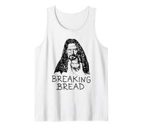 Jesus Funny Breaking Bread Christ Cross Faith Christ Tank Top