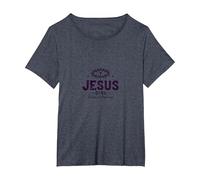 Jesus Girl: Redeemed & Empowered Christians for Women Faith T-Shirt, Women's Plus, Heather Blue, 5X