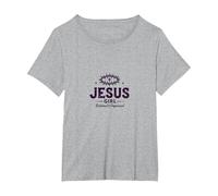 Jesus Girl: Redeemed & Empowered Christians for Women Faith T-Shirt, Women's Plus, Heather Grey, 5X