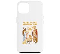 Jesus Glory to the Newborn King Retro Mens Christian Case for iPhone 13