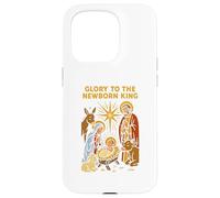 Jesus Glory to the Newborn King Retro Mens Christian Case for iPhone 15 Pro