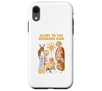 Jesus Glory to the Newborn King Retro Mens Christian Case for iPhone XR
