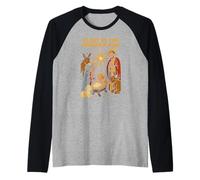 Jesus Glory to The Newborn King Retro Mens Christian Raglan Baseball Tee