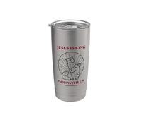 Jesus God (Christian Statement) (Holy Lamb Graphic) Stainless Steel Insulated Tumbler