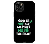 Jesus God is The Pilot Aviation Christian Faith Case for iPhone 11 Pro