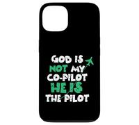 Jesus God is The Pilot Aviation Christian Faith Case for iPhone 13
