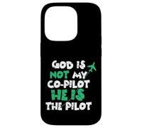 Jesus God is The Pilot Aviation Christian Faith Case for iPhone 14 Pro