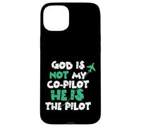 Jesus God is The Pilot Aviation Christian Faith Case for iPhone 15 Plus