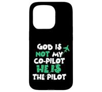 Jesus God is The Pilot Aviation Christian Faith Case for iPhone 15 Pro