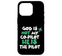 Jesus God is The Pilot Aviation Christian Faith Case for iPhone 16 Pro