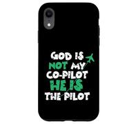 Jesus God is The Pilot Aviation Christian Faith Case for iPhone XR