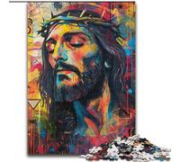 Jesus Graffiti 1000 Piece Jigsaw Puzzle for Adults Teens, for Age 14+ Fun Games Fun Activities at Home, Birthday Gifts, Travel Gifts (26x38cm)