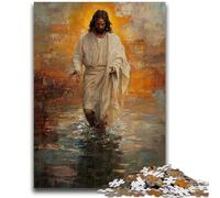 Jesus Graffiti Adult Jigsaw Puzzles 1000 Pieces,Challenging To Complete But Fun And Humorous Unique Home Decor And Gifts (50x75cm)