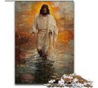 Jesus Graffiti Jigsaw Puzzles for Teenagers 1000 Piece Puzzle, Family Activity with Matching Poster And Trivia Sheet for Age 14+ (26x38cm)