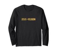 Jesus Greater Than Religion Shirt Faith Over Religion Faith Long Sleeve T-Shirt