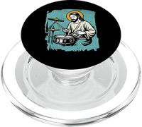 Jesus Groove Drummer Drum Beats Heaven Music Rhythm PopSockets PopGrip for MagSafe