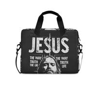 Jesus H. Christ! Laptop Sleeve Case Water Resistant Computer Cases for Laptop messenger bag for Work Journey with Strap Handle, 13 14 15.6 inch