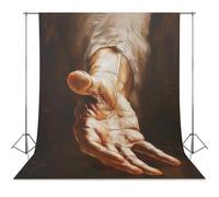 Jesus Hand, Hand of God, Wall Art Print, Religious Home Decor, Realistic Christian Poster, Inspirational Art Photography Cloth56x98inch(142x250cm)