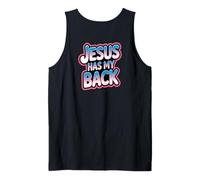 Jesus Has My Back (Design is on the back of apparel) Tank Top
