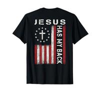 Jesus Has My Back God Christian Bible Faith Cross Religious T-Shirt