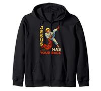 Jesus Has Your Back Faith In God Christian Men Women Kids Zip Hoodie