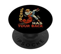 Jesus Has Your Back Faith Lord God Christian Men Women Kids PopSockets Adhesive PopGrip
