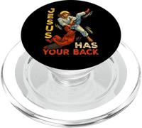 Jesus Has Your Back Faith Lord God Christian Men Women Kids PopSockets PopGrip for MagSafe