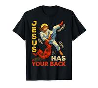 Jesus Has Your Back Faith Lord God Christian Men Women Kids T-Shirt