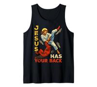 Jesus Has Your Back Faith Lord God Christian Men Women Kids Tank Top