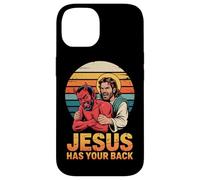 Jesus Has Your Back Retro Christian Faith Case for iPhone 14