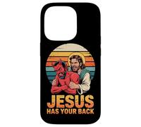 Jesus Has Your Back Retro Christian Faith Case for iPhone 14 Pro