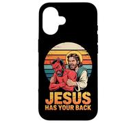 Jesus Has Your Back Retro Christian Faith Case for iPhone 16