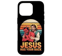 Jesus Has Your Back Retro Christian Faith Case for iPhone 16 Pro
