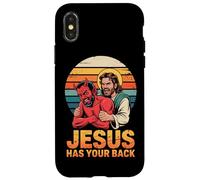 Jesus Has Your Back Retro Christian Faith Case for iPhone X/XS