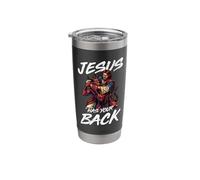 Jesus Has Your Back Retro Christian Faith Stainless Steel Insulated Tumbler