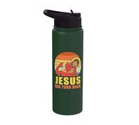 Jesus Has Your Back Stainless Steel Insulated Water Bottle