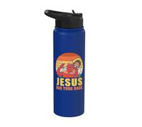 Jesus Has Your Back Stainless Steel Insulated Water Bottle
