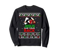 Jesus Has Your Back Ugly Christmas Sweater Christmas Sweatshirt