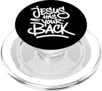 Jesus Has Your Back - Vintage Graffiti Christian Faith PopSockets PopGrip for MagSafe
